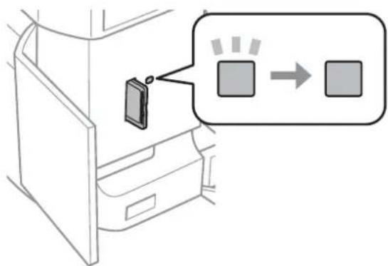 EPSON Expression Premium XP-615 - Check the light stays on. - 1