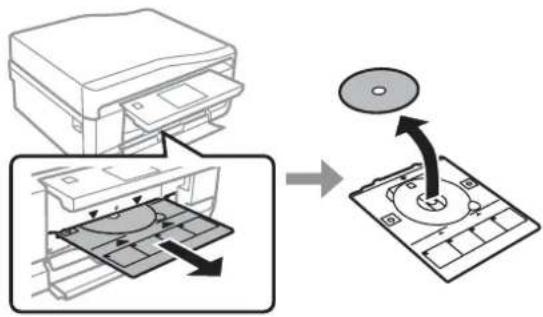 EPSON Expression Premium XP-615 - Removing a CD/DVD - 1
