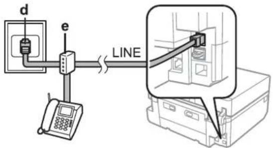 EPSON Expression Premium XP-615 - Connecting to ISDN (two phone numbers) - 1