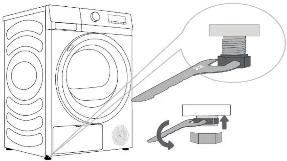 GORENJE DPE82 - JUSTERBARA FÖTTER - 1
