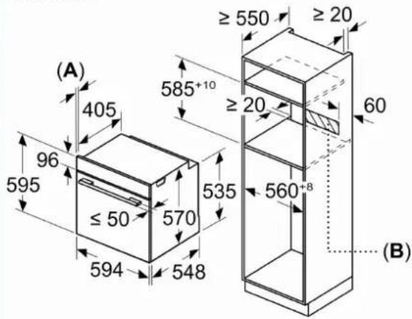 (A) 405 96 595 ≤ 50 570 594 548 ≥ 550 ≥ 20 585+10 ≥ 20 535 60 560+8 (B)