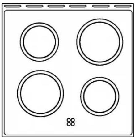 ZANUSSI ZCC6647X - Glaskeramikhällen - 1