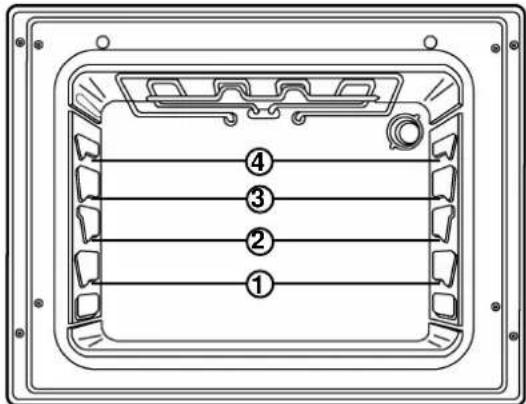 ZANUSSI ZCC6647X - Placering i ugnen - 1