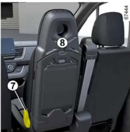 RENAULT Trafic (2025) - Inställning av den mittersta pas- sagerarstolen - 1