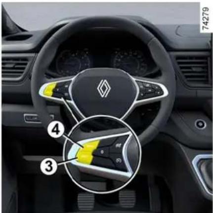 RENAULT Trafic (2025) - Ändring av den inställda hastigheten - 1