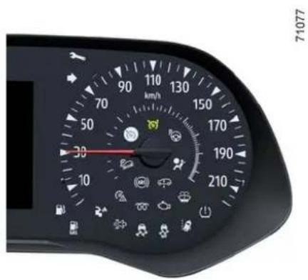 71077 km/h 90 110 130 150 170 190 210 30 50 10 15 20 25 30
