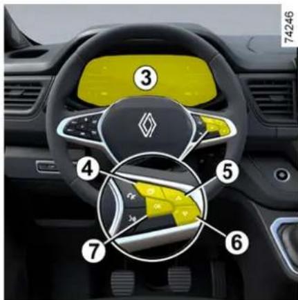 RENAULT Trafic (2025) - Aktivera/inaktivera systemet via färddatorn 3 - 1