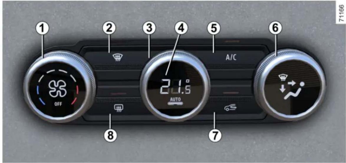 1 2 3 4 5 6 A/C 24.9° AUTO 7 8 71166