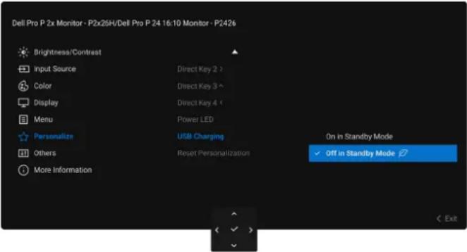 DELL P2426H - Icon Menu and submenu Description - 12
