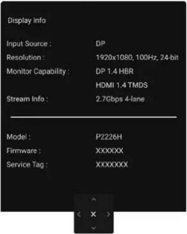 DELL P2426H - Icon Menu and submenu Description - 23