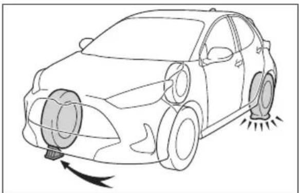 TOYOTA Yaris Hybrid (2022) - Byta punkterat däck - 1