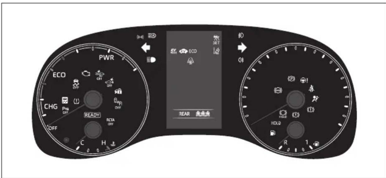 TOYOTA Yaris Hybrid (2022) - Varnings- och kontrollampor - 1