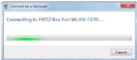 AVM Fritz! USB-Adapter N - Establishing a WLAN Connection (Windows 7) - 4