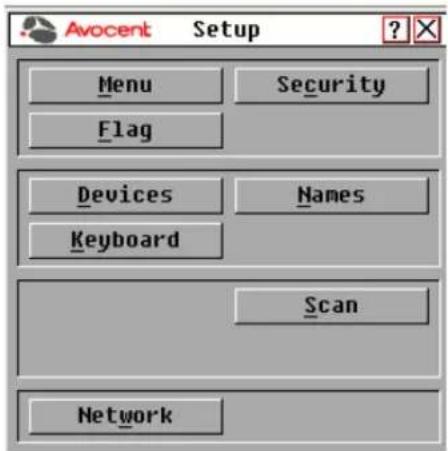 Avocent AVCTBND1 - Setup Dialog Box Functions - 1