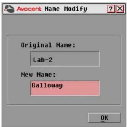 Avocent AVCTBND1 - To assign names to target devices: - 1