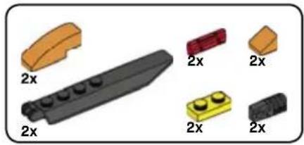 Collection of 2x-labeled LEGO blocks in various colors (no text or symbols)
