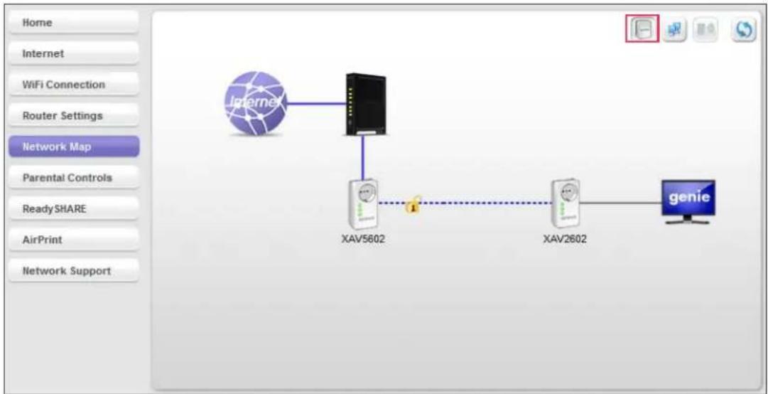 NETGEAR XAVB2602 - Click the Powerline icon. - 1