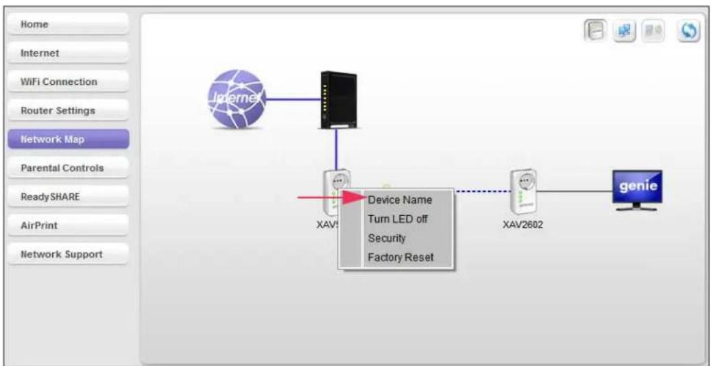 NETGEAR XAVB2602 - To name a Powerline device on your Powerline network: - 1