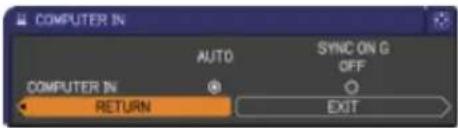 HITACHI CP-RX80EF - INPUT menu - 3