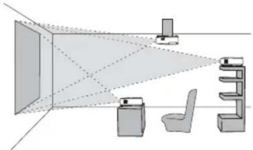 HITACHI CP-RX80EF - On a horizontal surface Suspended from the ceiling - 3