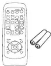 HITACHI CP-RX80EF - Contents of package - 1