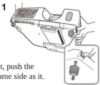1 it, push the same side as it.