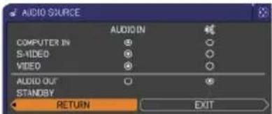 HITACHI CP-RX80EF - AUDIO menu - 2