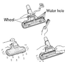 HITACHI CVSF8BS - How to wash rug & floor nozzle with water - 1