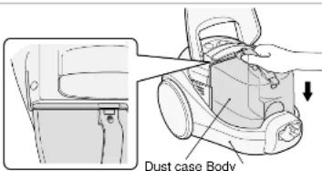 HITACHI CVSF8BS - How to Empty Dust Case - 4