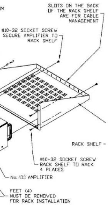 Mark Levinson No433 - INSTALLATION INSTRUCTIONS: - 1