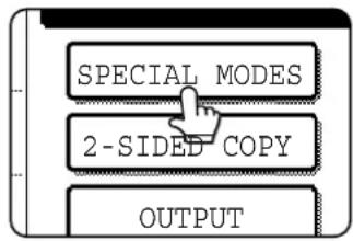 SHARP MX-M550U - Touch the [SPECIAL MODES] key. - 1