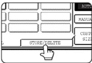 SHARP MX-M550U - Touch the [STORE/DELETE] key. - 1