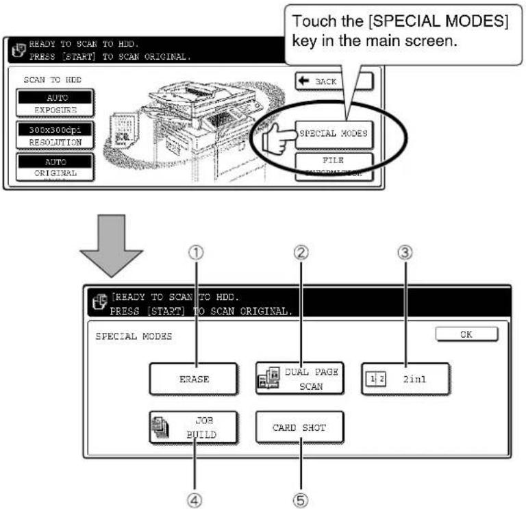 SHARP MX-M550U - ■ Using special functions for scan save - 1