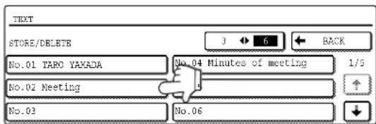 SHARP MX-M550U - Editing and deleting stored text - 3