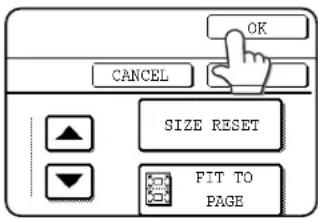 SHARP MX-M550U - Touch the outer [OK] key. - 1