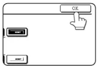 SHARP MX-M550U - Touch the [OK] key. - 1