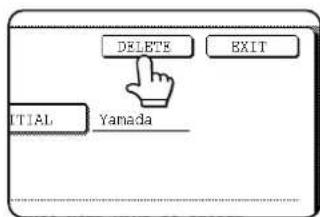 SHARP MX-M550U - Touch the [DELETE] key. - 1