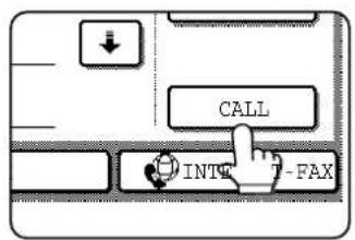 SHARP MX-M550U - Touch the [CALL] key. - 1