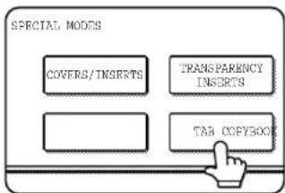 SHARP MX-M550U - Touch the [TAB COPY] key in the special modes screen (2nd screen). - 1