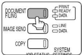 SHARP MX-M550U - Press the [DOCUMENT FILING] key on the operation panel. - 1