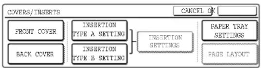 SHARP MX-M550U - Touch the [PAPER TRAY SETTINGS] key. - 1