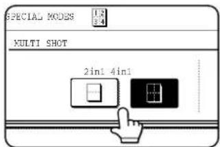 SHARP MX-M550U - Select the number of images to be copied onto one sheet of copy paper. - 1