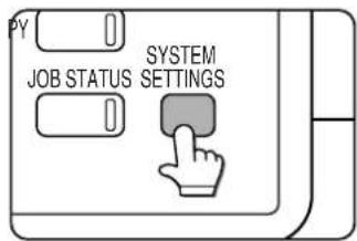 SHARP MX-M550U - Press the [SYSTEM SETTINGS] key. - 1