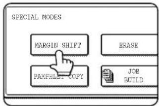 SHARP MX-M550U - Touch the [MARGIN SHIFT] key on the special modes screen. - 1