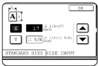 SHARP MX-M550U - Touch the desired original size key. - 3