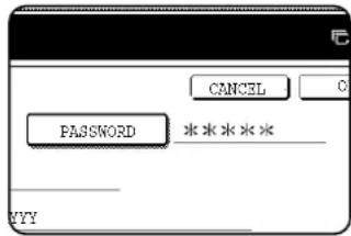 SHARP MX-M550U - You will return to the screen of step 4. The set password is displayed with "\*". - 1