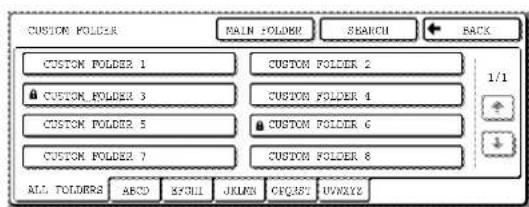 SHARP MX-M550U - Touch the key of the folder that contains the desired file. - 1