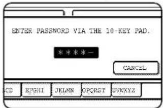 SHARP MX-M550U - Enter the 5-digit password with the numeric keys. - 1