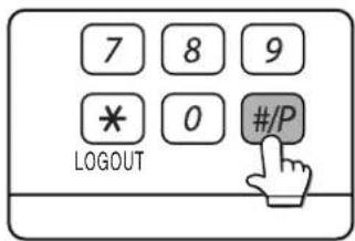 SHARP MX-M550U - Press the [#/P] key. - 1