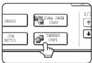 SHARP MX-M550U - Touch the [TANDEM COPY] key on the special modes screen. - 1